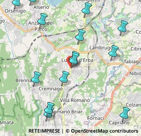 Mappa Via Don Carlo Gnocchi, 22040 Lurago D'erba CO, Italia (2.47929)