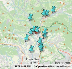 Mappa 24031 Almenno San Salvatore BG, Italia (2.84643)