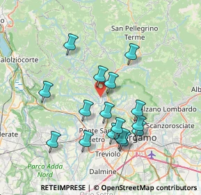 Mappa 24031 Almenno San Salvatore BG, Italia (6.9025)