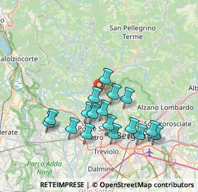 Mappa 24031 Almenno San Salvatore BG, Italia (6.67647)