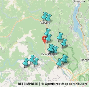 Mappa Via Doccio, 13011 Borgosesia VC, Italia (6.735)