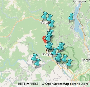 Mappa Via Doccio, 13011 Borgosesia VC, Italia (6.01316)