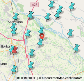 Mappa Via Ronchi, 31052 Maserada Sul Piave TV, Italia (5.0195)