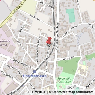 Mappa Via Dante A., 33, 22070 Fino Mornasco, Como (Lombardia)