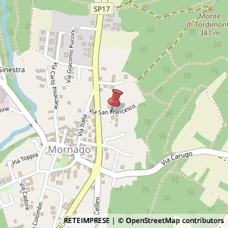 Mappa Via San Francesco, 8, 21020 Mornago, Varese (Lombardia)
