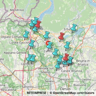 Mappa Via Carlo Cattaneo, 22063 Cantù CO, Italia (7.303)
