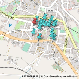 Mappa Via Trento, 11027 Saint-vincent AO, Italia (0.18)