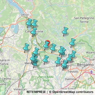 Mappa Via Santa Maria, 24030 Caprino Bergamasco BG, Italia (7.406)