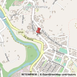 Mappa Via Sioggio, 76, 36030 Lugo di Vicenza, Vicenza (Veneto)