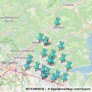 Mappa Via Cascina Gromba, 24021 Albino BG, Italia (9.098)