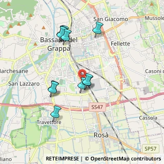 Mappa Via Valsugana, 36061 Cassola VI, Italia (1.75727)