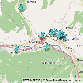 Mappa Frazione Perolle, 11024 Chatillon AO, Italia (1.80182)