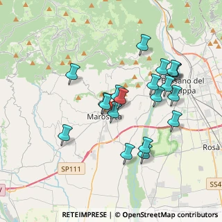 Mappa Via Monte Pertica, 36063 Marostica VI, Italia (3.4865)