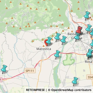 Mappa Via Monte Pertica, 36063 Marostica VI, Italia (6.25647)