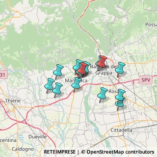 Mappa Via Monte Pertica, 36063 Marostica VI, Italia (5.07714)