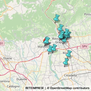 Mappa Via Monte Pertica, 36063 Marostica VI, Italia (6.14188)