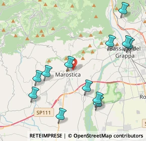 Mappa Via Monte Pertica, 36063 Marostica VI, Italia (4.64083)