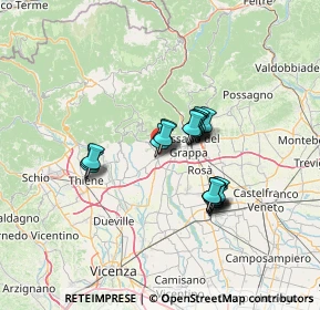 Mappa Via Monte Pertica, 36063 Marostica VI, Italia (9.7225)
