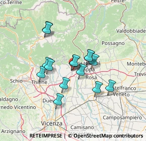 Mappa Via Monte Pertica, 36063 Marostica VI, Italia (10.82867)