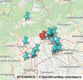Mappa Via Monte Pertica, 36063 Marostica VI, Italia (11.08556)