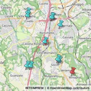 Mappa Via Roma, 22073 Fino Mornasco CO, Italia (2.42636)