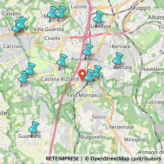 Mappa Via Roma, 22073 Fino Mornasco CO, Italia (2.56385)