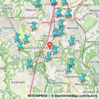 Mappa Via Roma, 22073 Fino Mornasco CO, Italia (2.5195)