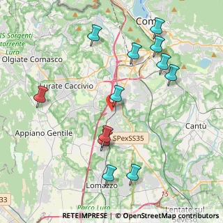 Mappa Via Roma, 22073 Fino Mornasco CO, Italia (4.47333)