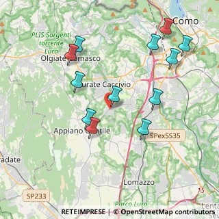 Mappa 22070 Bulgarograsso CO, Italia (4.12667)