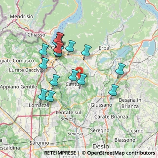 Mappa Via Ovidio, 22063 Cantù CO, Italia (6.91875)