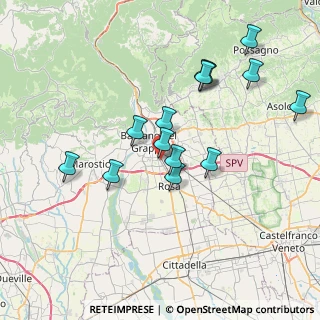 Mappa Via Martiri di Belfiore, 36022 Cassola VI, Italia (7.12929)