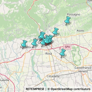 Mappa Via Martiri di Belfiore, 36022 Cassola VI, Italia (3.815)