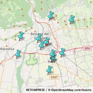 Mappa Via Martiri di Belfiore, 36022 Cassola VI, Italia (3.52)