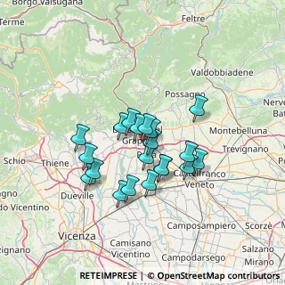 Mappa Via Martiri di Belfiore, 36022 Cassola VI, Italia (10.511)