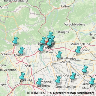 Mappa Via Martiri di Belfiore, 36022 Cassola VI, Italia (18.01625)