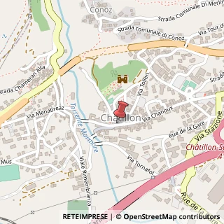 Mappa Via Emilio Chanoux, 38, 11024 Châtillon, Aosta (Valle d'Aosta)