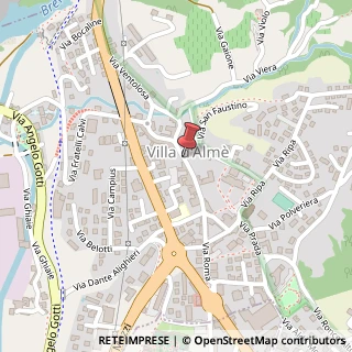 Mappa Via giuseppe mazzini 17, 24018 Villa d'Almè, Bergamo (Lombardia)