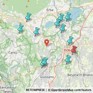 Mappa Via Cervino, 22040 Lurago D'erba CO, Italia (4.5075)