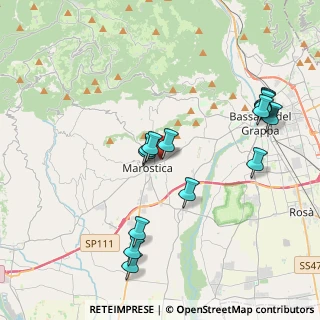 Mappa Via Villaggio Giovanni Paolo II, 36063 Marostica VI, Italia (4.04786)