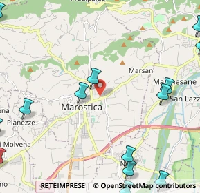 Mappa Via Villaggio Giovanni Paolo II, 36063 Marostica VI, Italia (3.35357)