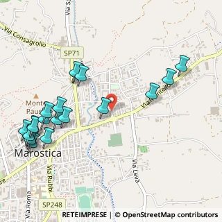 Mappa Via Villaggio Giovanni Paolo II, 36063 Marostica VI, Italia (0.643)