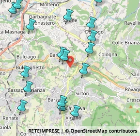 Mappa Via del Poggio, 23890 Barzago LC, Italia (2.46118)