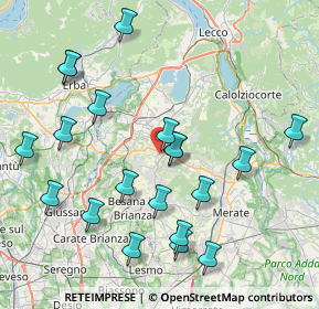 Mappa Via del Poggio, 23890 Barzago LC, Italia (8.7385)