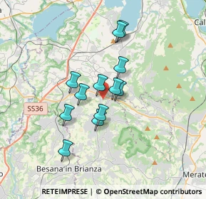 Mappa Via del Poggio, 23890 Barzago LC, Italia (2.57833)