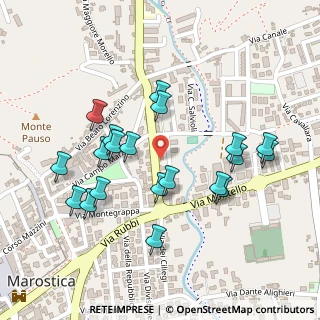 Mappa Via F.A. Philidor, 36063 Marostica VI, Italia (0.236)