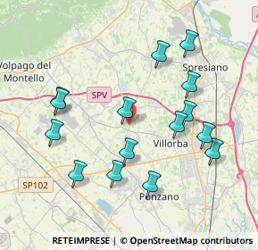 Mappa Via Borè, 31050 Povegliano TV, Italia (3.93333)