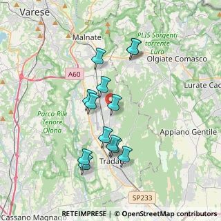 Mappa Via San Martino, 21040 Venegono Superiore VA, Italia (3.26692)