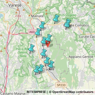 Mappa Via San Martino, 21040 Venegono Superiore VA, Italia (3.43)