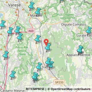 Mappa Via San Martino, 21040 Venegono Superiore VA, Italia (6.309)
