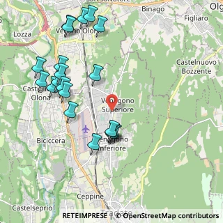 Mappa Via San Martino, 21040 Venegono Superiore VA, Italia (2.2705)